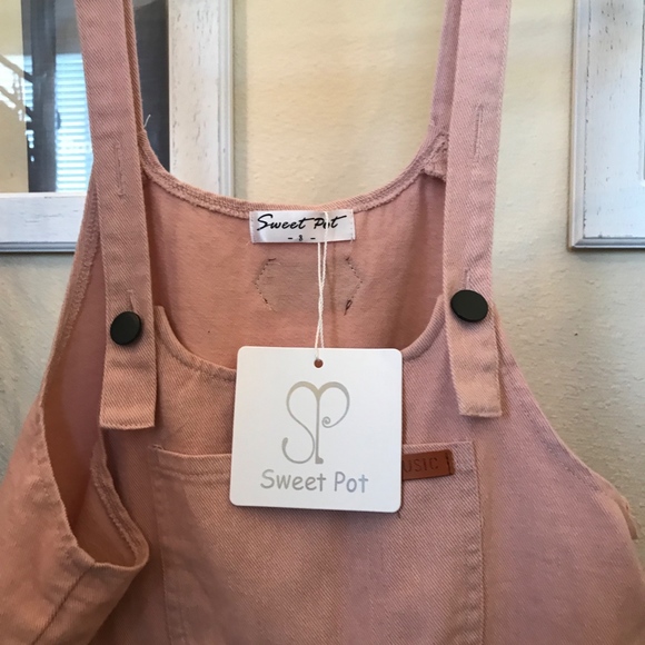 Pink Short Overalls - Picture 3 of 4